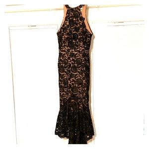 STUNNING Black lace mermaid dress